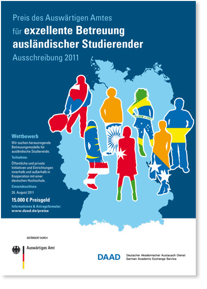 Plakat Exzellente Betreuung ausländischer Studierender